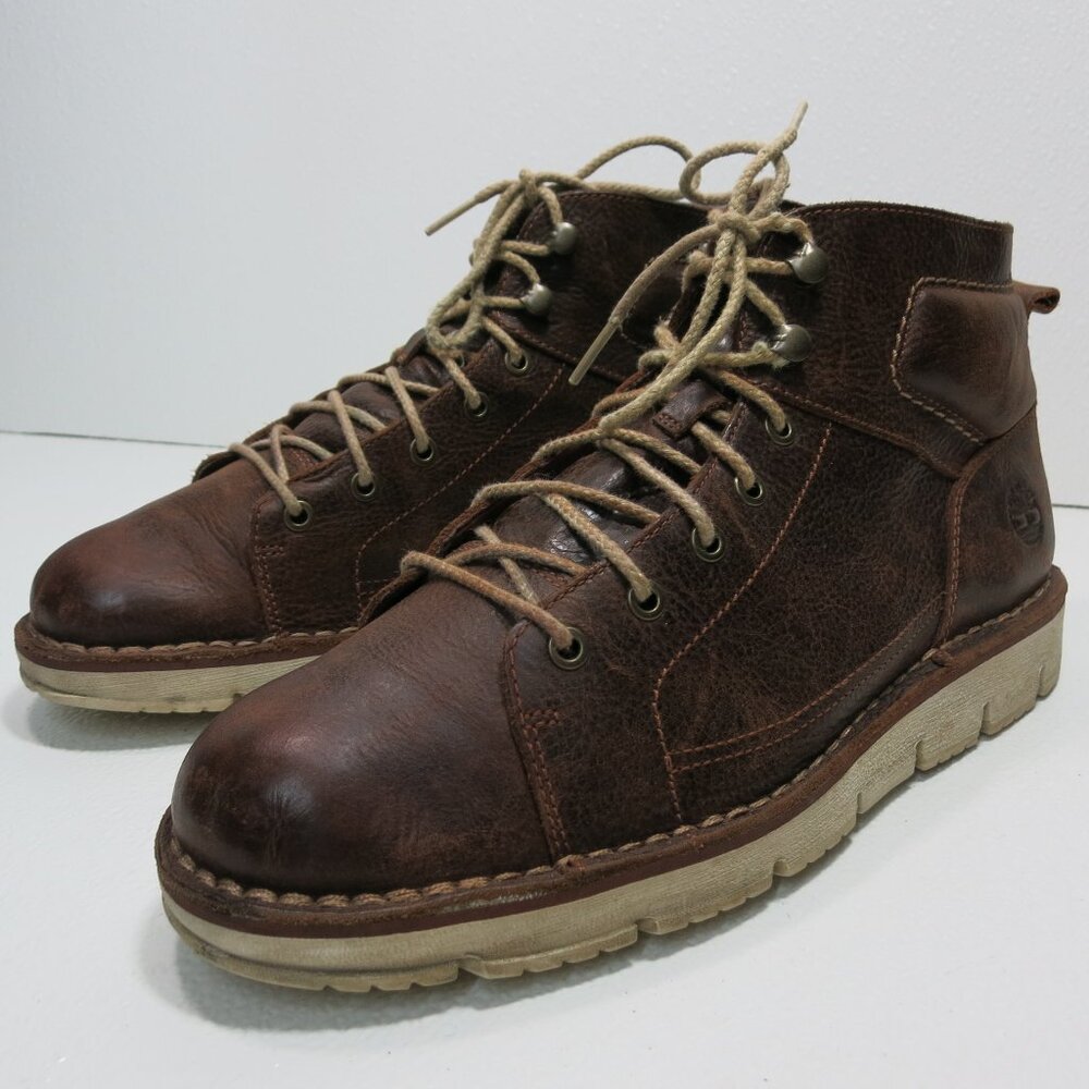 Timberland Soft Toe Leather Boots Shoes Men's Hiking Casual Comfort Footwear 9